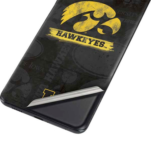 University of Iowa Hawkeyes Distressed Logo Galaxy S21 Plus 5G Skin